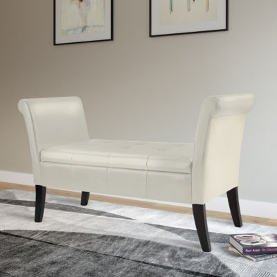 Antonio Rolled-Arm Storage Bench