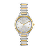 Citizen Quartz Assortment Womens Crystal Accent Two Tone