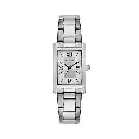 Caravelle Designed By Bulova Womens Silver Tone Stainless Steel Bracelet Watch 43l203, One Size -  25502330018
