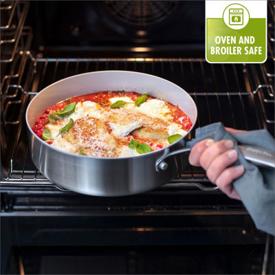 Venice Pro Ceramic Nonstick 12" 5Qt Covered Wok Helper Handle