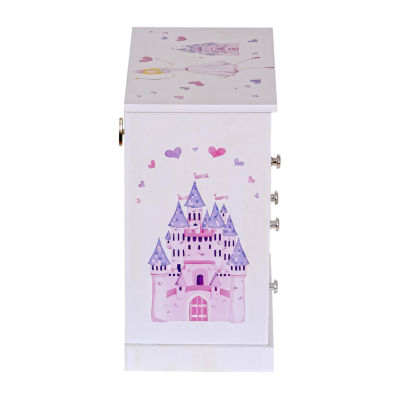 Mele and Co Adalyn Musical Ballerina Pink & White Jewelry Box