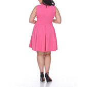 Jcpenney plus on sale size pink dresses