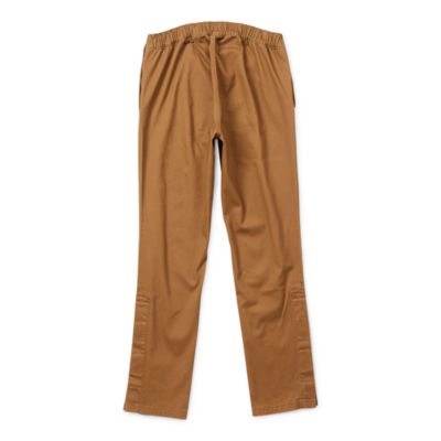 mutual weave Mens Easy-on + Easy-off Seated Wear Adaptive Regular Fit Flat Front Pant