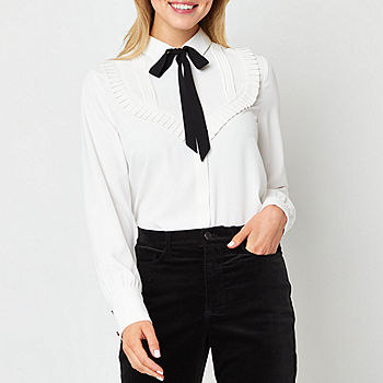 New!Ryegrass Womens Long Sleeve Regular Fit Button-Down Shirt