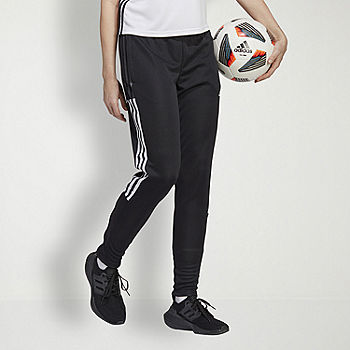 adidas Women's Tiro 21 Track Pants, Black/Dark Grey Heather, Large