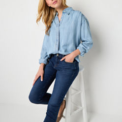 Denim Tops for Women | Women's Denim Shirts | JCPenney