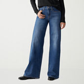 St. John's Bay Womens High Rise Wide Leg Jean
