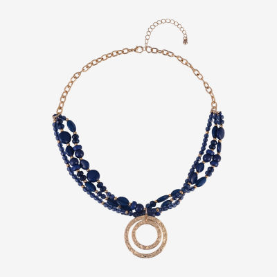 Mixit Gold Tone Womens 18 Inch Beaded Necklace