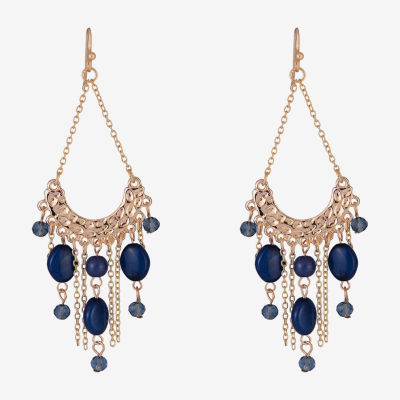 Mixit Gold Tone Womens Drop Earrings