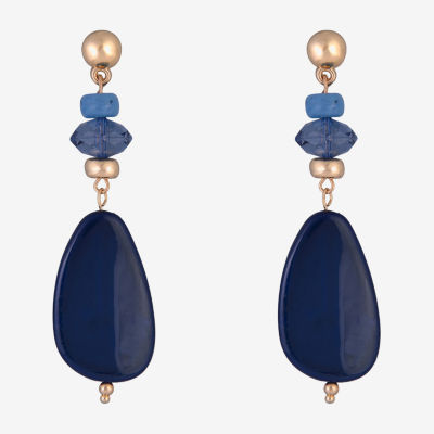 Mixit Gold Tone Womens Drop Earrings