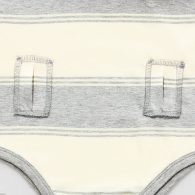 Thereabouts Little & Big Kid Boys Easy-on + Easy-off Adaptive Crew Neck Short Sleeve Bodysuit