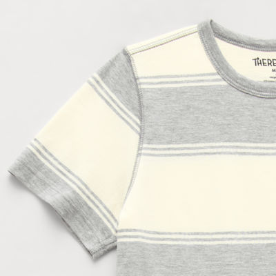 Thereabouts Little & Big Kid Boys Easy-on + Easy-off Adaptive Crew Neck Short Sleeve Bodysuit