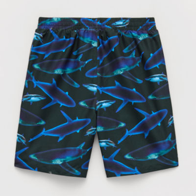 Thereabouts Little & Big Kid Boys Drawstring Waist Animal Board Shorts