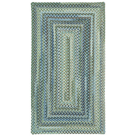 Capel Inc. Manchester Concentric Braided Rectangular Rugs, One Size, Blue