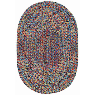 Capel Inc. Sea Pottery Concentric Braided Oval Rugs