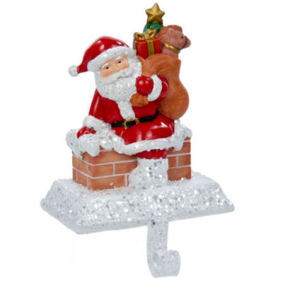 Kurt Adler Santa With Gift Box Christmas Stocking Holder