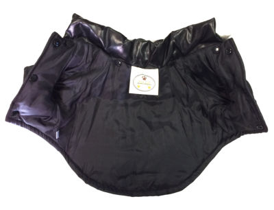 The Pet Life Ruff-Choppered Denim Fashioned Wool Pet Coat