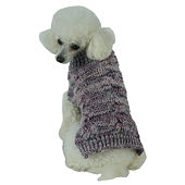 Pet Life Swirl Heavy Cable Knit Fashion Designer pet Dog Sweater