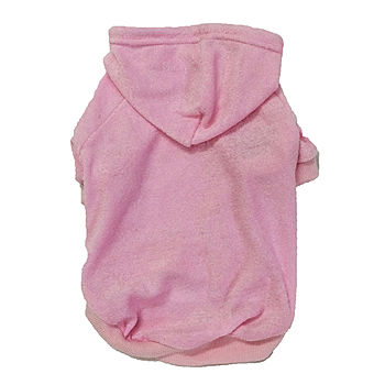 Pet Life Pink French Terry Cotton Dog Hoodie Pet Life Pink French Terry Cotton Dog Hoodie