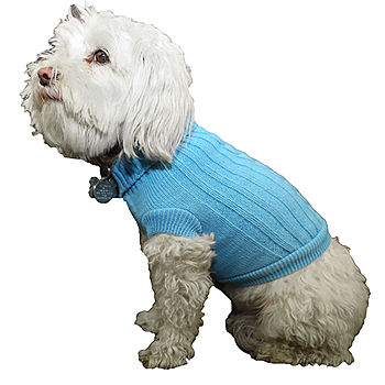 Pet Life Swivel-Swirl Heavy Cable Knitted Fashion Designer Dog