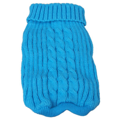 The Pet Life Heavy Cotton Rib-Collared Pet Sweater