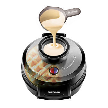 Belgian Waffle Maker Non Stick No Mess Perfect Pour Volcano Iron by Chefman 