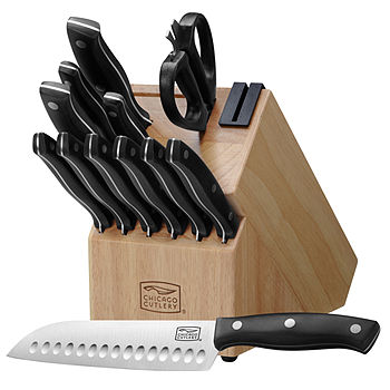 Chicago Cutlery Insignia Triple Rivet Poly 18 Piece Kitchen Knife Bloc –  ShopBobbys