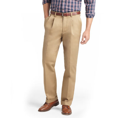 IZOD American Chino Mens Classic Fit Pleated Pant