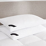 Queen Street Elite 300 Thread Count Cotton Sateen Allergen Barrier Down Alternative Firm Density Pillow 