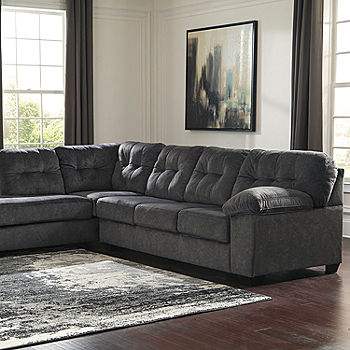 Signature Design by Ashley® Accrington 2-Pc Sofa and Chaise Sectional,  Color: Granite - JCPenney