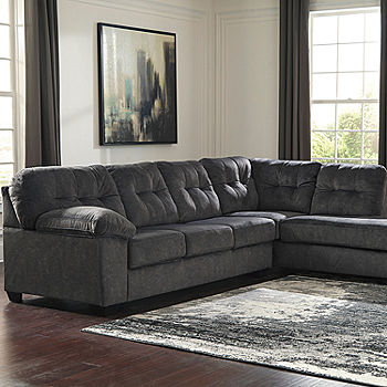 Signature Design by Ashley® Accrington 2-Pc Sofa and Chaise Sectional,  Color: Granite - JCPenney