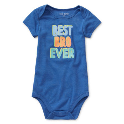 Okie Dokie Baby Boys Crew Neck Short Sleeve Bodysuit