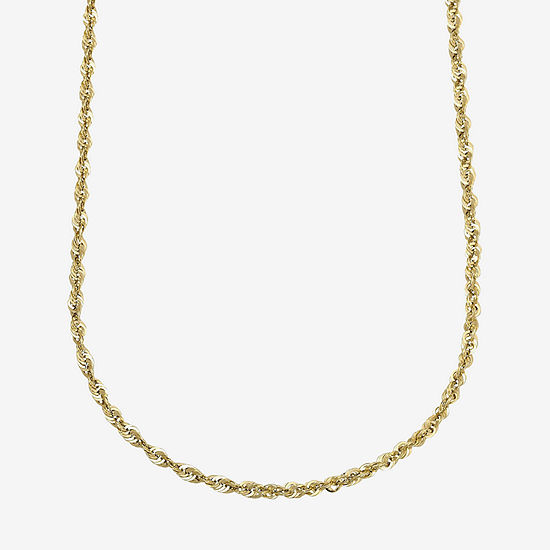 10K Yellow Gold Hollow 18”-24" Rope Chain