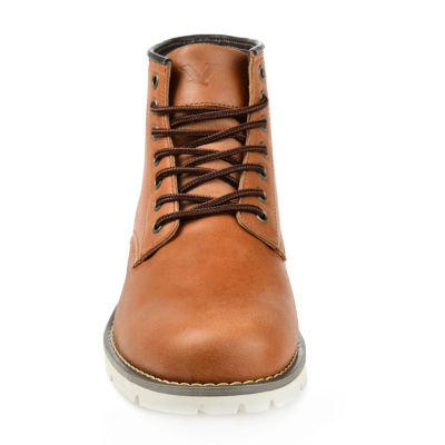 Territory Mens Axel Flat Heel Lace-Up Boots