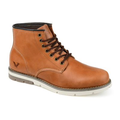 Territory Mens Axel Flat Heel Lace-Up Boots