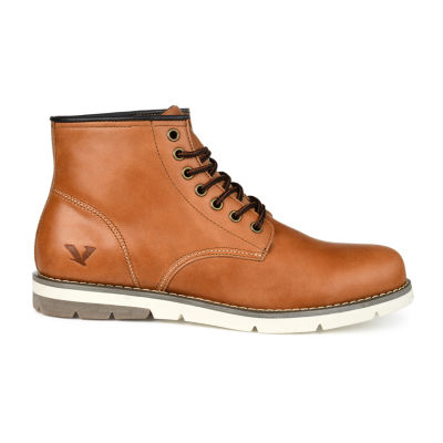 Territory Mens Axel Flat Heel Lace-Up Boots