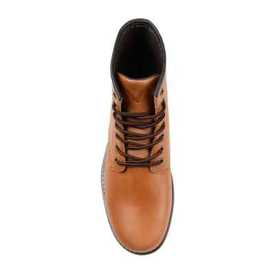 Territory Mens Axel Flat Heel Lace-Up Boots