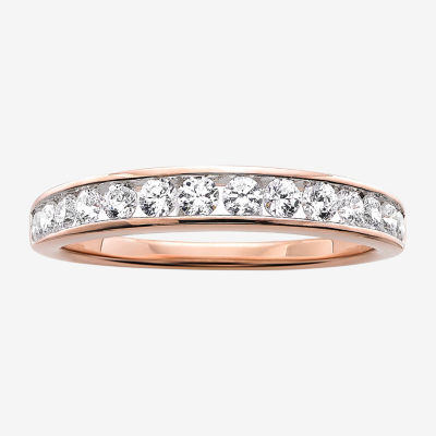 Classic Collection 3MM 1/2 CT. T.W. Genuine White Diamond 10K Rose Gold Wedding Band
