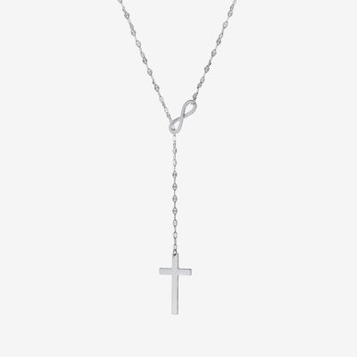 Womens Sterling Silver Cross Pendant Necklace JCPenney