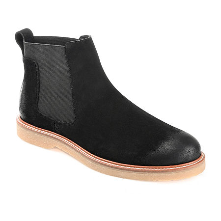 Thomas And Vine Mens Cedric Flat Heel Chelsea Boots, 13 Medium, Black