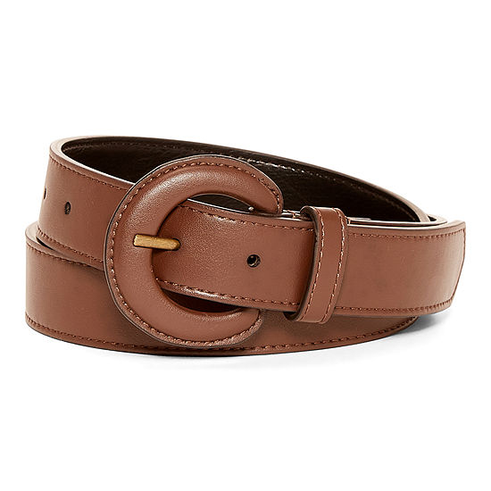Frye And Co Self Covered Buckle Womens Belt
