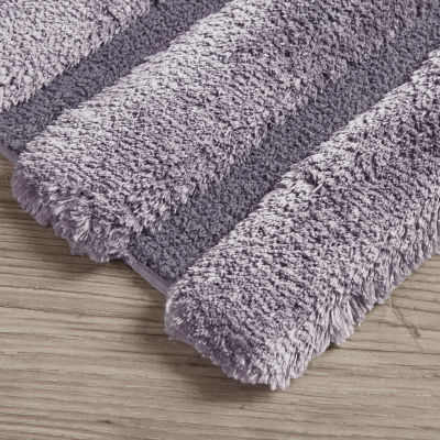 Madison Park Tufted Pearl Channel Soft Solid Tufted Bath Rug