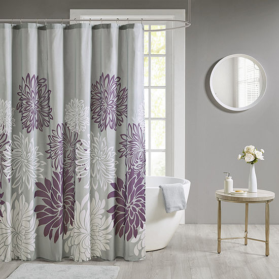 Madison Park Essentials Caldwell Shower Curtain, Color: Purple - JCPenney