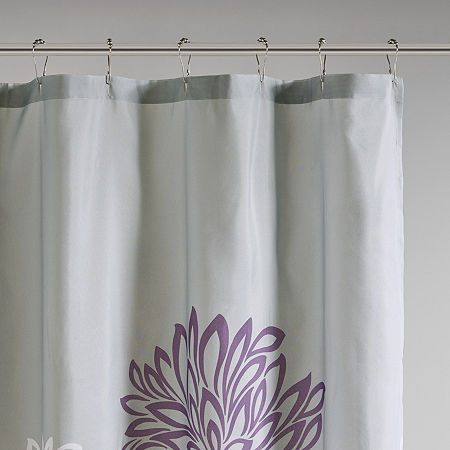 Madison Park Essentials Caldwell Shower Curtain, One Size, Purple