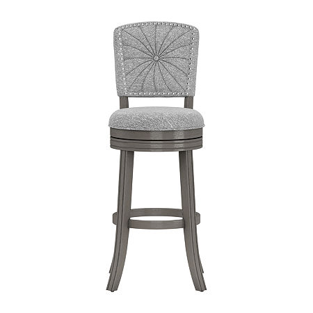 Santa Clara Il Swivel Bar Height Stool, One Size, Gray