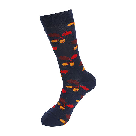 HS By Happy Socks 1 Pair Crew Socks Mens, 10-13, Blue
