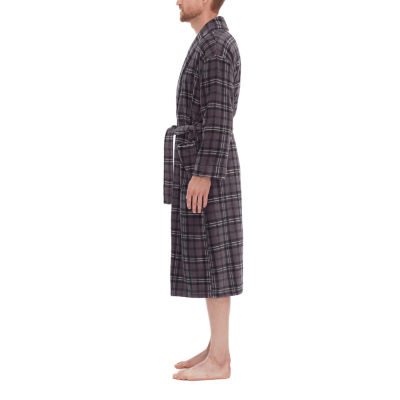 Residence Mens Big and Tall Fleece Long Sleeve Length Robe