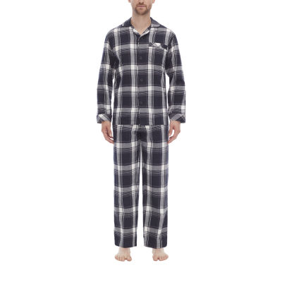 Residence Flannel Mens Long Sleeve 2-pc. Pant Pajama Set - JCPenney