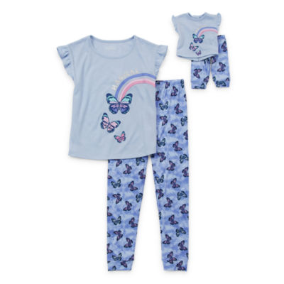 St. Eve Dollie And Me Little Big Girls 2 pc. Pajama Set