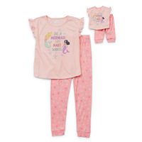 St. Eve Dollie And Me Little & Big Girls 2-pc. Pajama Set, 4, Pink